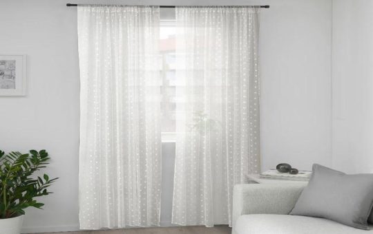 Chiffon curtain symbol of luxury appearance