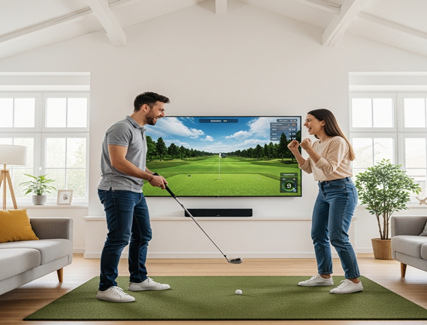 Golf Simulator Setup for YouTube Creators